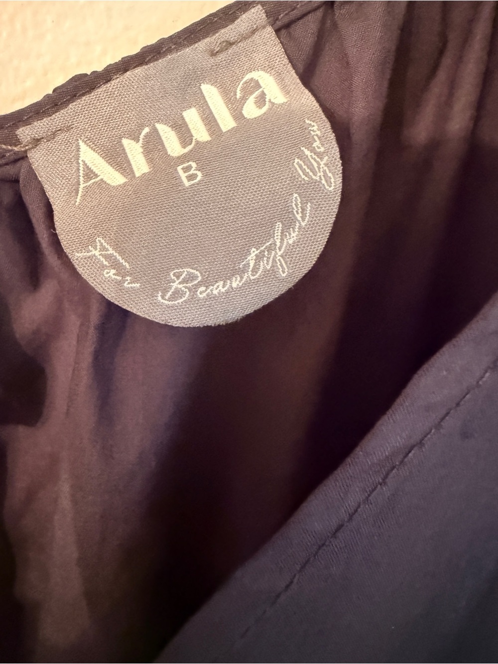 Arula Navy Tiered Midi Dress Smocked Waist Flutter Sleeve 2X NWT - Picture 2 of 12